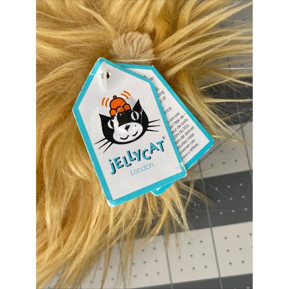 Jellycat Leonardo Lion Tan Brown Long Tail Soft Plush Stuffed Animal Toy 10in - Picture 5 of 6